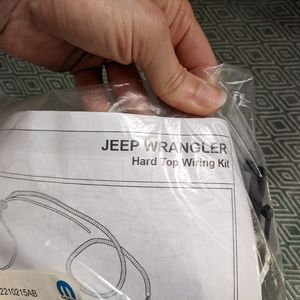 Mopar Jeep Wrangler Hardtop Wiring Kit